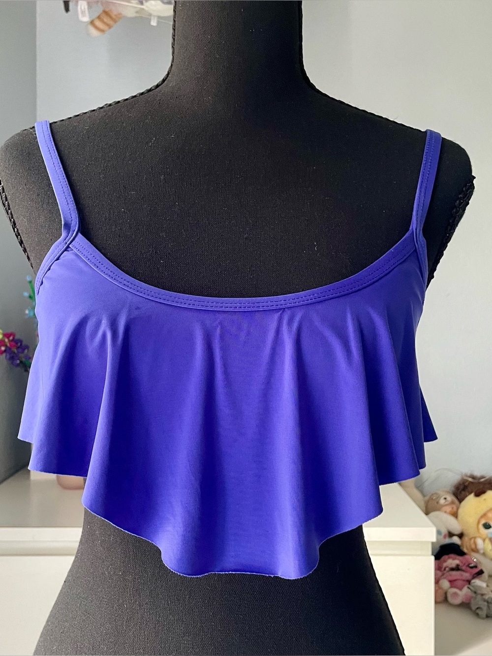VM Vibrant Purple Swimwear Bikini Top Women's Size XS Adjustable Straps Target